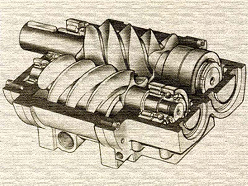 Screw compressor 1968