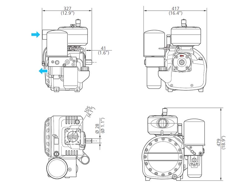 EVO3-NK Compact Unit Drawing