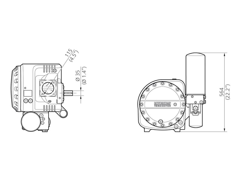 EVO6-NK-G Compact Unit, Drawing